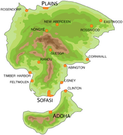 Official state map clymene