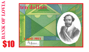 $10 note with Sir Francis Drake