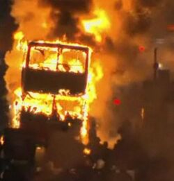 Kinley bus burning