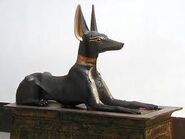 Jackal statue