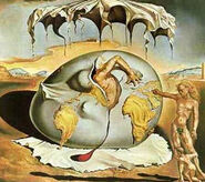 Geopoliticus Child Watching the Birth of the New Man by Salvador Dali (1943)