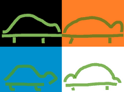 Modern colour turtles