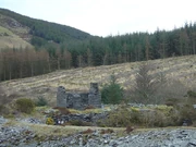 The hamlet in ruins in the Hurbanovan Forests