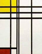 Opposition of Lines, Red and Yellow by Piet Mondriaan (1937)