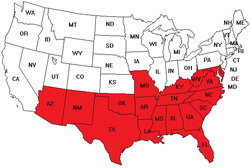 Location of Dixie