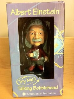 Albert Einstein Bobblehead Computer Sitter 