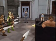 Jedediah frozen in action