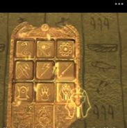 Image of the tablet in majority of the games.