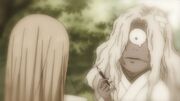 Hishigaki gives up her name to Reiko after being easily beaten with a baseball bat infused with sacred sutras.