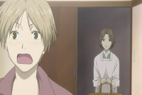 Natsume shocked at Touko noticing him