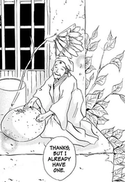 Tsuyukami showing Hana's offerings.