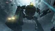 A Robot, towering above the player
