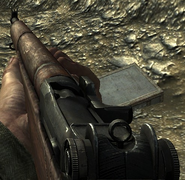 Holding the M1 Garand in Call of Duty World at War