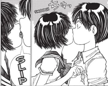 mysterious girlfriend x kiss