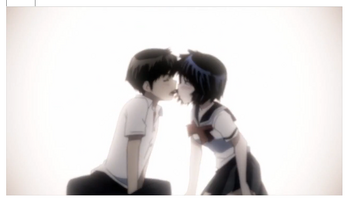 mysterious girlfriend x kiss