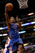 Ollie playing for the Thunder.