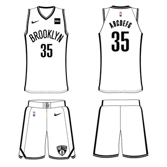 nets white jersey