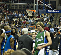 Nowitzki (#41) was the face of the Mavericks franchise from 2004 to 2019.