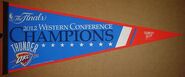 2012 Oklahoma City Thunder Western Conference Champions Pennant