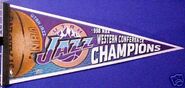 1998 Utah Jazz Western Conference Champions Pennant