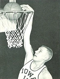 Nelson playing for Iowa circa 1962.