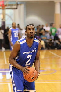 John Wall free throw Drew Goodman