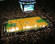 Courtside view of TD Banknorth Garden.