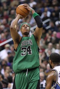 Paul Pierce Shooting Basketball