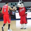 E. Cow together with  during the starting line up of the Aces' game against GlobalPort.