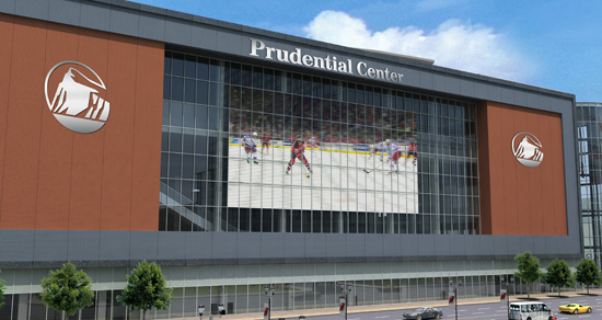 NBA Basketball Arenas - New Jersey Nets Home Arena - Prudential Center