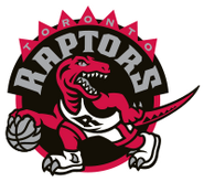 The original Toronto Raptors logo (1995–2008). The one used since 2008 is a slight modification of this, with the colour purple removed.