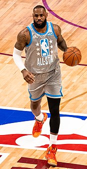 LeBron James at the 2022 NBA All-Star Game