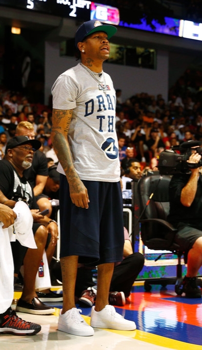 Allen Iverson threw the first pitch