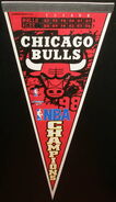 1998 Chicago Bulls Champions Pennant