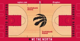 Toronto Raptors court design 2018–19