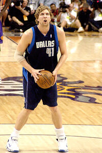 Nowitzki in 2008.