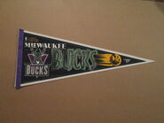 1990s Milwaukee Bucks Pennant.