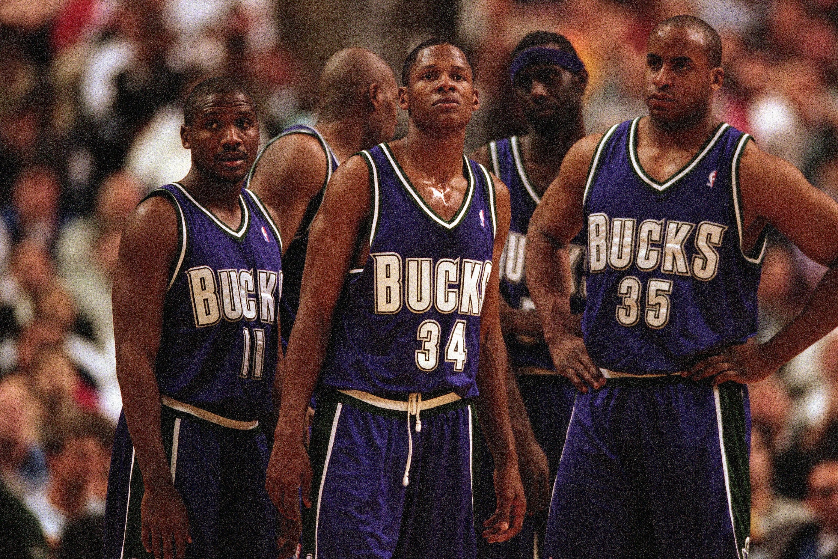P.J. Tucker Milwaukee Bucks Unsigned 2021 NBA Finals Larry O'Brien Trophy Photograph
