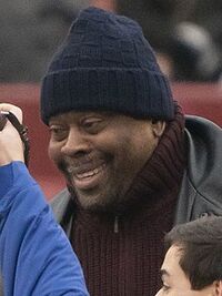 Ewing during a New York Giants and Washington Redskins game in December 2018.