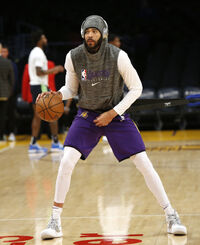 NWT Javale McGee Los Angeles Lakers #7 Purple Bahrain