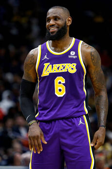 Lakers All-Star LeBron James Wears Jackie Robinson Dodgers Jersey For Black  History Month