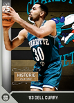 1993 Dell Curry Historic Card.