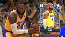 NBA 2K24 MyTEAM Lebron James Free Agent Card