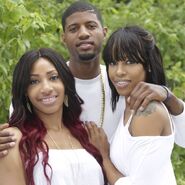 Paul george and his sisters