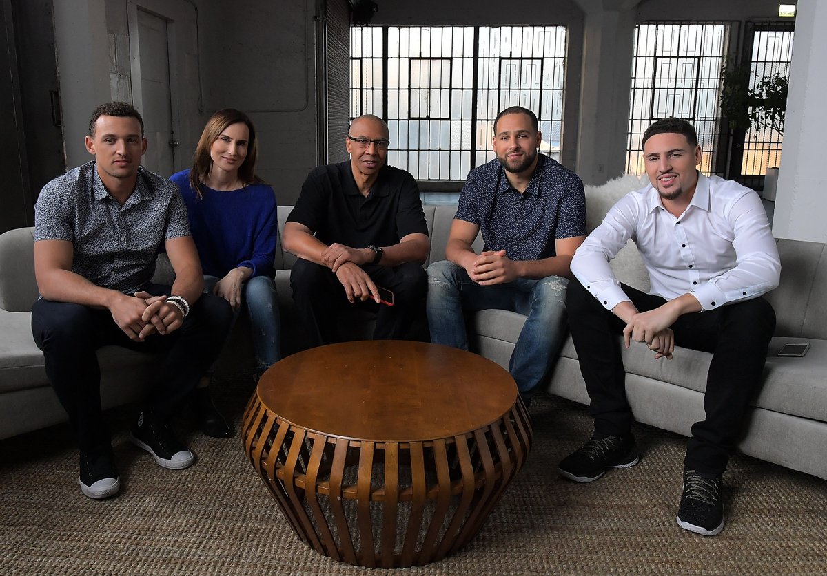 Trayce Thompson with brothers, Klay & Mychel. #ThompsonBrothers