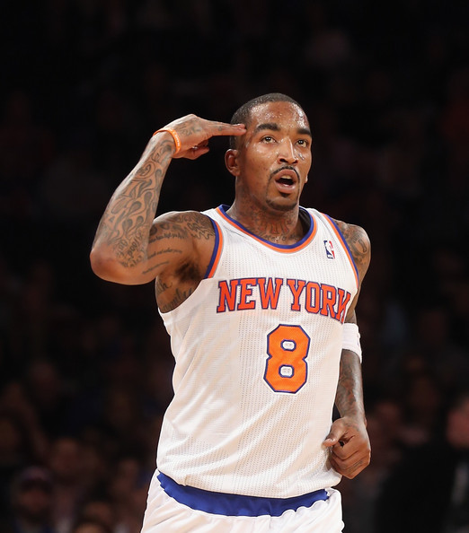 NO FILM, NO VIDEO, NO TV, NO DOCUMENTARY - New York Knicks center Amar'e  Stoudemire (1) slam dunks the basketball in the second half during the NBA  Basketball match, New York Knicks