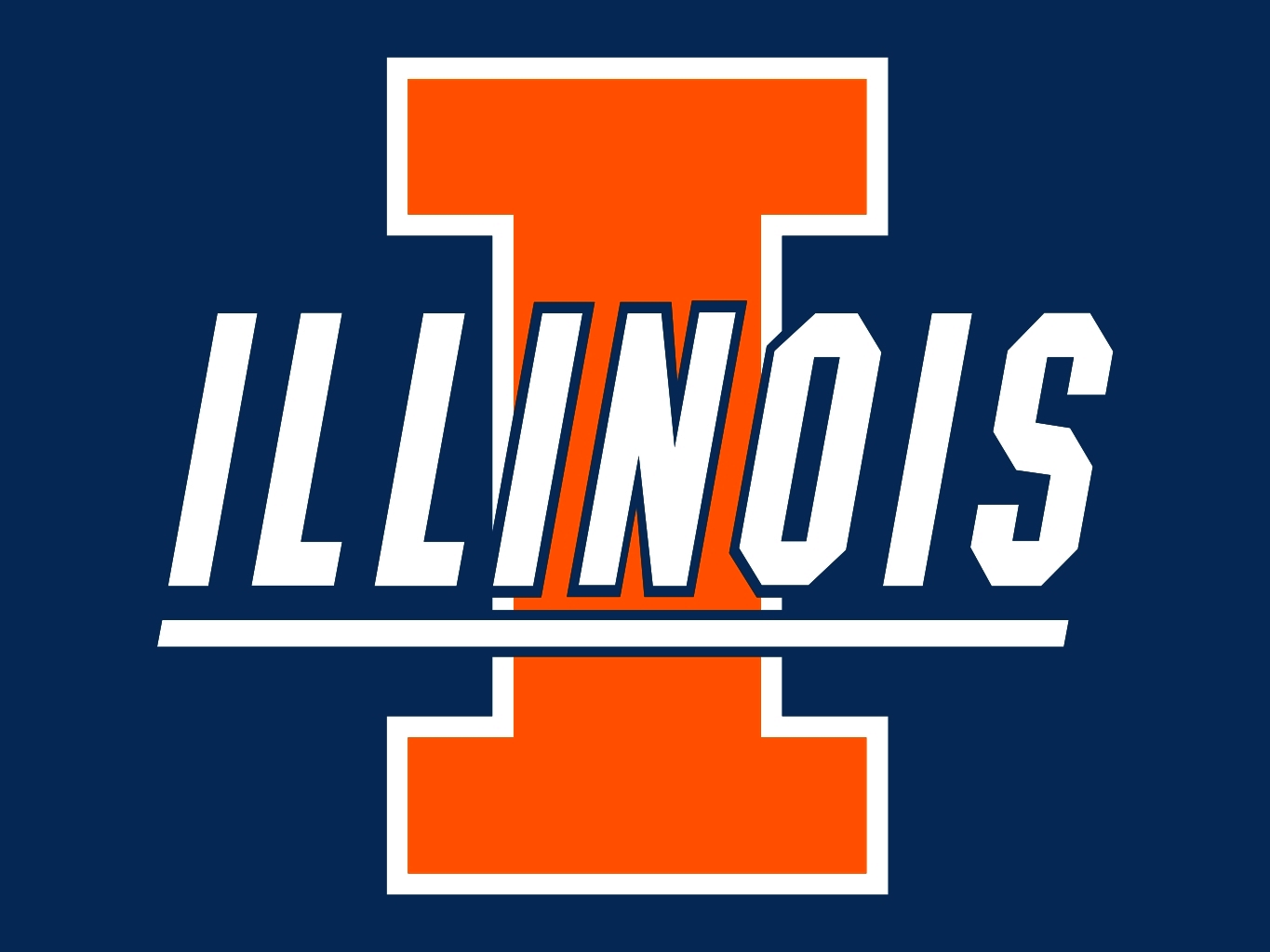 University of Illinois Fighting Illini Official NCAA Logo Poster - Costacos  Sports