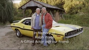 The memorial card for Ralph Waite.