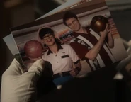 Luca and Abby bowling.