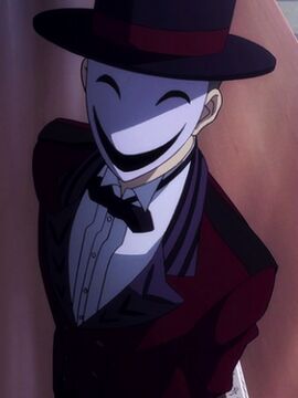 Black Bullet Kagetane Hiruko antagonist Promoter Initiator White Smile Mask  Man Cosplay Costume